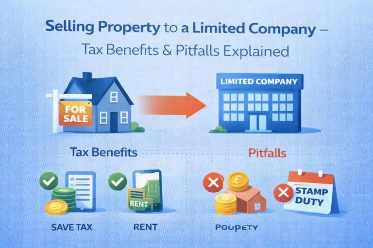 Selling property to a limited company explained showing tax benefits, stamp duty pitfalls and UK landlord tax considerations