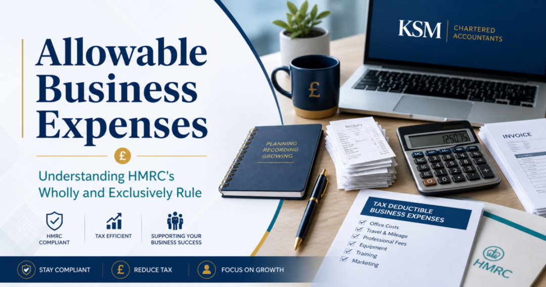 Business owner reviewing allowable business expenses and tax records with accountant