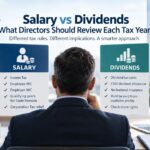 Salary vs dividends for UK company directors in 2026/27, comparing tax, National Insurance and dividend considerations.